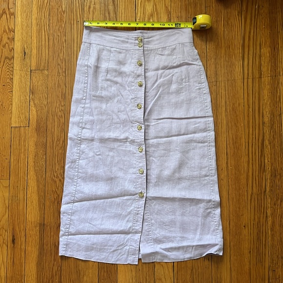 Everlane Linen Button-Front Skirt - Picture 6 of 6